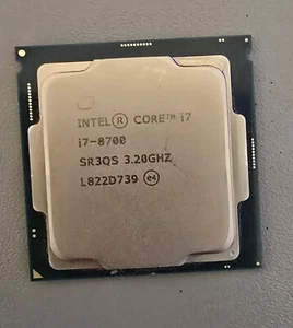 Processeur Intel Core I7-8700 3,20 GHz 6 cœurs 12 Mo L3 cache CPU LGA1151 - Photo 1/1