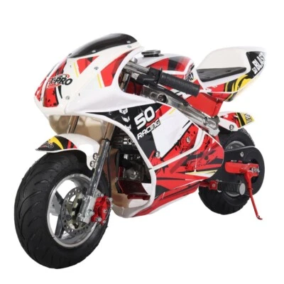 X-PRO 40cc Pocket Bike Gas Powered 4 Stroke Kids Mini Bike Off Road Motorcycle - Image 1 of 4