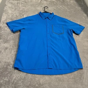 Under Armour High Tide Button Down Shirt Mens XL Blue Fishing Lightweight - Picture 1 of 8