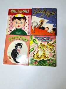 Lot of 4 Vintage Whitman Fuzzy Wuzzy Books – 1950s–60s – Timmy, Animals, Nursery - Picture 1 of 11