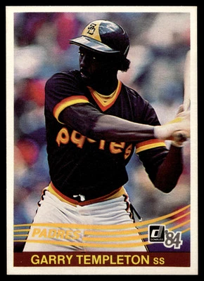 1984 Donruss Garry Templeton #185 San Diego Padres - Image 1 of 2