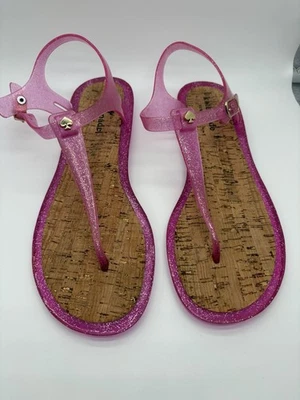 Sandalia de gelatina Kate Spade Yari con brillo, talla 10 Foto 1 de 4