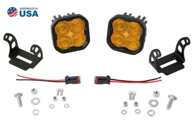Diode Dynamics SS3 Max Yellow SAE Fog LED Pod Light Kit - Image 1 of 4