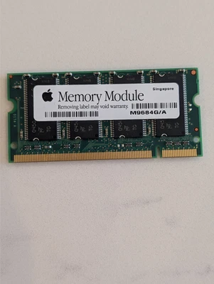 Micron 256 MB DDR SO-DIMM laptop memory module for iBook G4 Vintage Works - Image 1 of 2
