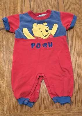 Vintage Winnie The Pooh Embroidered Baby Romper Size 12 Months - Image 1 of 4