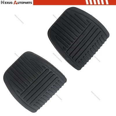 2Pcs Black Rubber Clutch Brake Pedal Pad 3132114010 For 79-85 Lexus Toyota Camry Foto 1 de 4