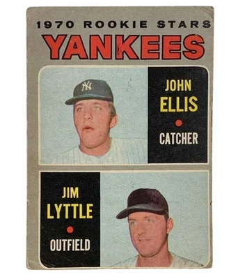 #516 Yankees 1970 Rookie Stars (John Ellis / Jim Lyttle) RS, RC 1970 O-Pee-Chee - Image 1 of 2