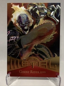 Ghost Rider 1995 Marvel Metal (Fleer) Foil "Base Trading Card" #46 2099 Marvel - Picture 1 of 2