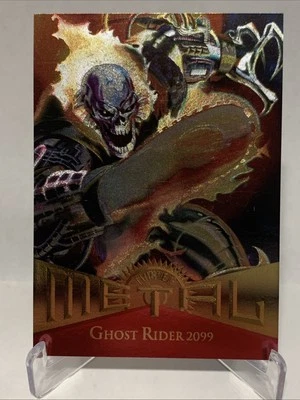 Ghost Rider 1995 Marvel Metal (Fleer) Foil "Base Trading Card" #46 2099 Marvel - Image 1 of 2