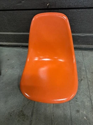 Vintage RedishOrange Herman Miller Comp Eames Molded Fiberglass Shell Only Chair - Image 1 of 4