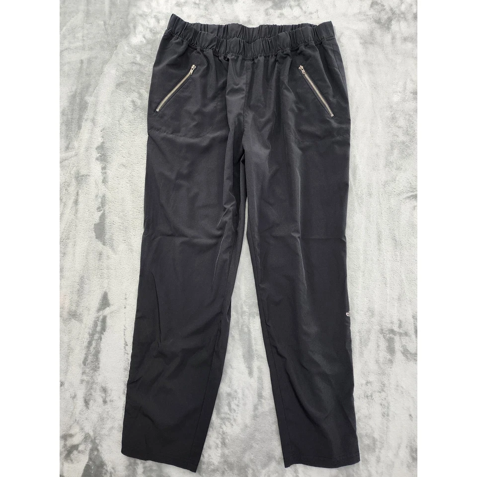 Pantalones de tiro alto Maurices in Motion talla XL negros dobladillo acanalado lateral entrenamiento Foto 1 de 4