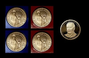 2013 P+D+S William Howard Taft Presidential Dollar Mint Proof Set ~ PD Pos A+B - Bild 1 von 3