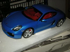 1:18 Minichamps Porsche Cayman 2013 azul/azul en embalaje original edición limitada-RARO/RARO - Imagen 1 de 2