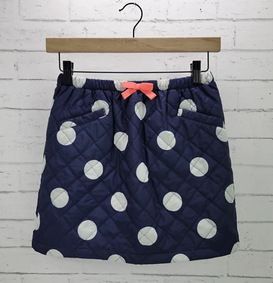 Falda de tafetán acolchada a lunares talla 10 azul blanco Gymboree para niñas Foto 1 de 4