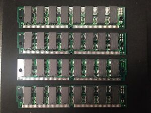 4x 16MB 72-Pin 60ns FPM Non-Parity 5V 4X32 SIMM RAM Memory 64MB Mac PC Unix