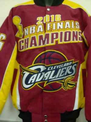 Chaqueta de sarga del Campeonato de la NBA Cleveland Cavaliers 2016 talla Md Foto 1 de 4