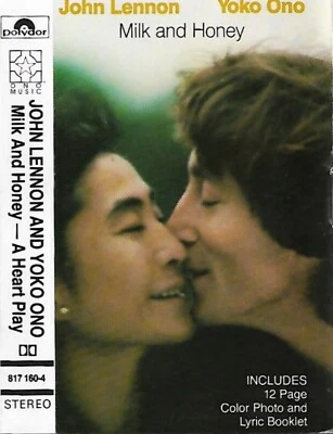 John Lennon & Yoko Ono Milk And Honey CASSETTE ALBUM ROCK POP Folk Rock reissue - Image 1 of 4