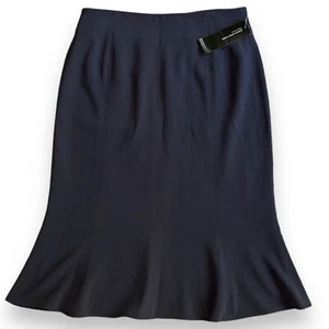 NUEVO CON ETIQUETAS Jones New York Falda Larga Para Mujer Talla 8 Gris Dobladillo Peplum Oficina Trabajo Ropa - Imagen 1 de 8