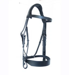 Anatomical HUNTER Hunt Bridle FSS Monocrown Freeway PLAIN FLAT CUT AWAY Noseband - Picture 1 of 4