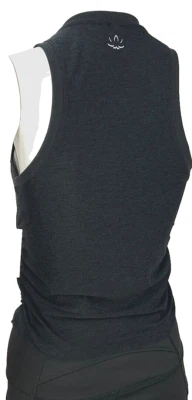 Beyond Yoga Featherweight Your Fit Shirred Tank Top Womens Medium Darkest Night - Image 1 of 4