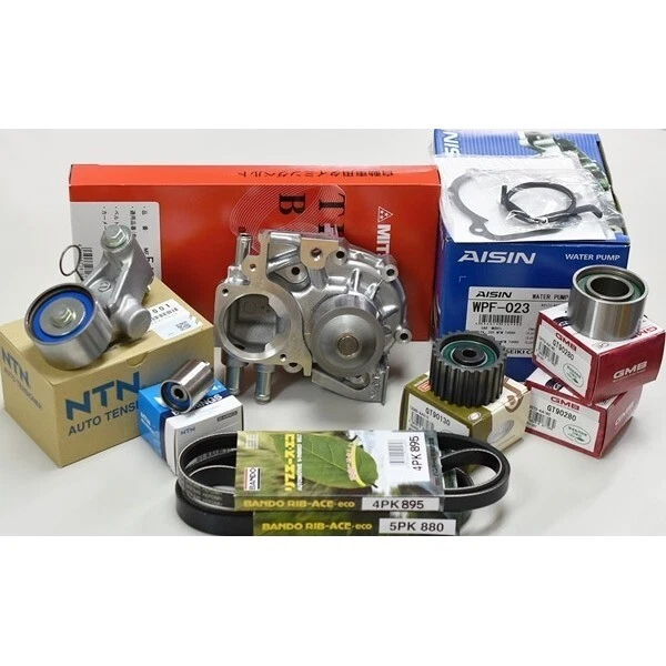 Timing belt kit 9 piece for Subaru Forester SG9 EJ25 MFFJ2003 WPF-023 Water Pump - Imagem 1 de 1