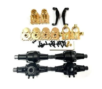 F/R alloy bridge housing + Brass door bridge housing Fits Rc FMS 1/24 FCX24 car - Image 1 of 4