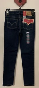 Levis 710 Girls Size 8 Blue Super Skinny Flex Stretch Denim Jeans NWT! A175 - Picture 1 of 8