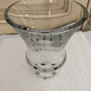 Baccarat Vase 7 Inches Tall 5/3/4 Top Opening 5 Wide At Bottom Light - Picture 1 of 3
