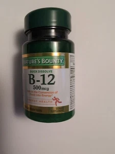Nature's Bounty Vitamin B-12 500 Mcg, 100 Tab EXP: 10/2025 - Picture 1 of 2