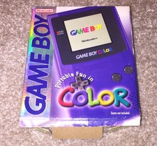 Nintendo Game Boy Color Outer Box Only Purple Grape Variant PLEASE READ