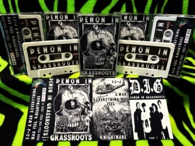 DEMON IN GRASSROOTS - Demo Cassette Tape D-beat punk Anti Cimex Mob 47 Discharge - Image 1 of 4