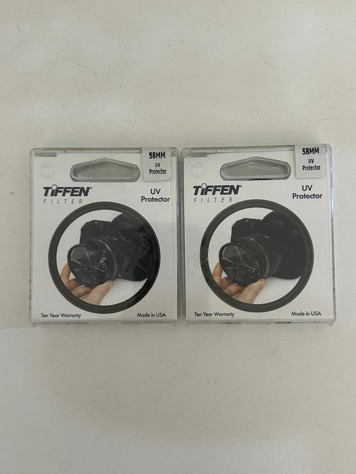 2~Tiffen 58UVP Slim 58mm UV Protection Filter Camera Lens Clear Optical Glass - Image 1 of 1