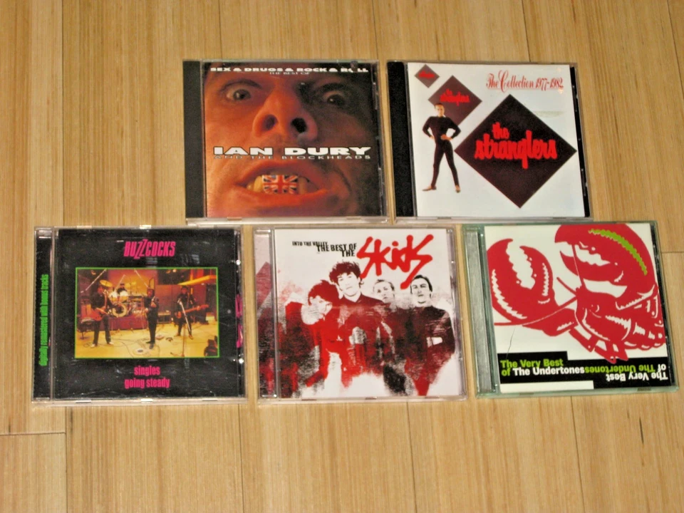 Punk Rock Hits Best 5 CD Album Collection Lot Buzzcocks Undertones Stranglers - Image 1 of 1
