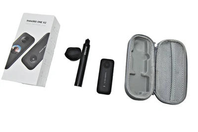 Insta360 ONE X2 – Selfie Stick + Official Lens Cap & Carry Case + Original Box  - Image 1 of 4