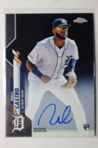 2020 Topps Chrome - Rookie Autographs Willi Castro #RA-WC (AU, RC) - Picture 1 of 2