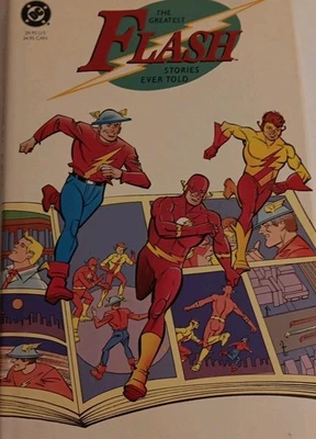 Greatest Flash Stories Ever Told DC Golden Age Kid 1991 Hard Cover HC DJ vintage - Image 1 of 4