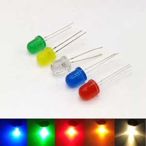3mm 5mm 8mm 10mm Ultra Bright LED Red/Green/YellowBlue/White Lamp Emitting Diode - Picture 1 of 12
