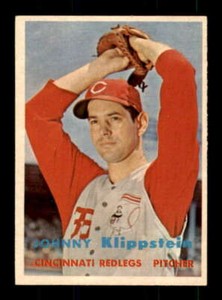 1957 Topps #296 Johnny Klippstein EXMT/EXMT+ Reds 534537