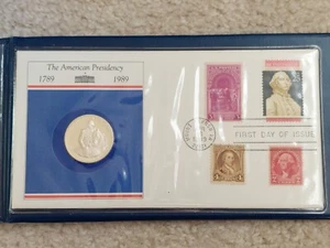Bicentennial of the American Presidency Proof Silver Half Dollar First Day Cover - Picture 1 of 9