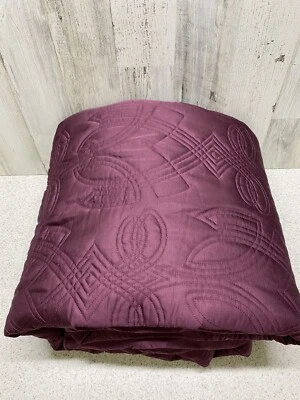 Hotel Collection Classic Dutch Floral Full / Queen Quilted Coverlet Purple - Image 1 of 4