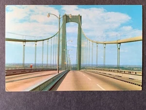 Delaware Memorial Bridge DE Chrome Postcard H2044083326 - Picture 1 of 3