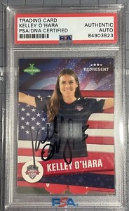PSA DNA AUTO SIGNED 2021 Parkside NWSL V2 | R5 Kelley O'Hara | Represent