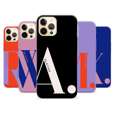 Personalised Case Phone Silicone Cover Slim Initial Name for iPhone 15 X 14 7 SE