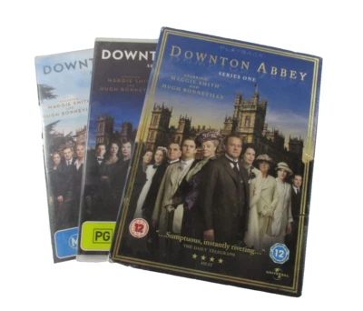 Downtown Abbey Series 1 3 4(BN) DVDs MA15+ PAL R2 R4 R5 2010 Universal Tested - Image 1 of 4