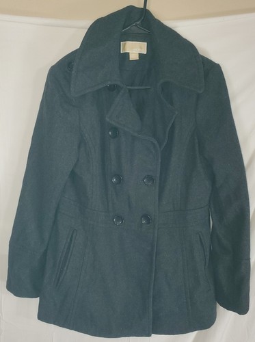 Cappotto Michael Kors Pea Donna Taglia Media Grigio Miscela Lana