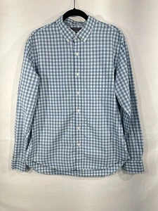 Bonobos Slim Fit Blue Gingham Long Sleeve Button Shirt Men's Size Large- EUC - Picture 1 of 8