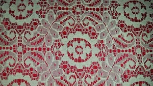 Oval Quäker Stil Creme Baumwolle Mix Tischdecke 50" x 68" Vintage - Bild 1 von 5