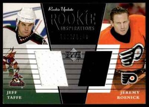 2002-03 Upper Deck Rookie Update Jeff Taffe/Jeremy Roenick Rookie /1200 #153C