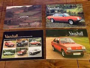 Vauxhall Range Brochure Collection 1980 to 1981, Job Lot, UK Issues - 4 items 05 - Picture 1 of 1