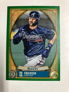 2021 Topps Gypsy Queen Green Dansby Swanson #153 NM+ - Foto 1 di 8
